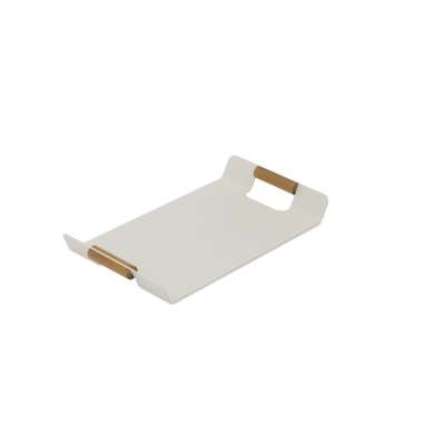 Tracy White Rectangle Tray