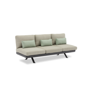 Orlando Charcoal 3-Seater Sofa