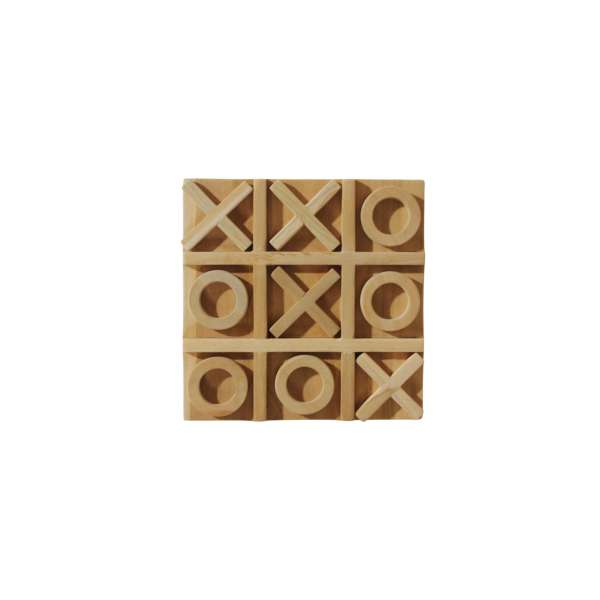 Teak Wood Tic Tac Toe Board 20cm