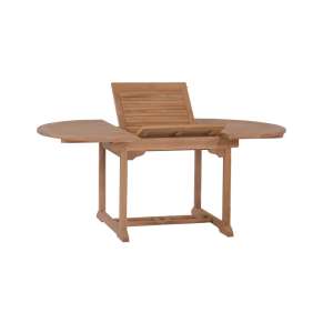 Savana Teak Wood Extendable Dining Table Round 120/180cm