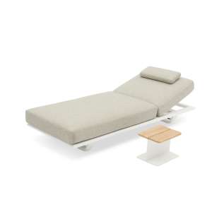 Twins Teak Side Table White