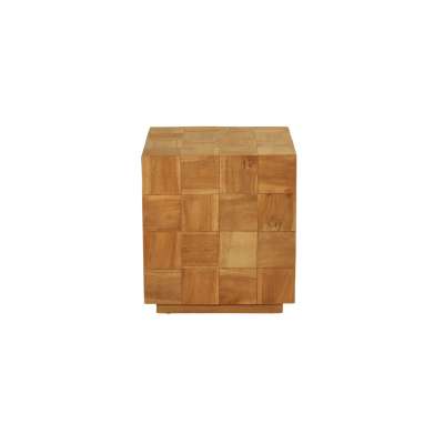 Plasta Recycled Teak Wood Side Table 45x50cm