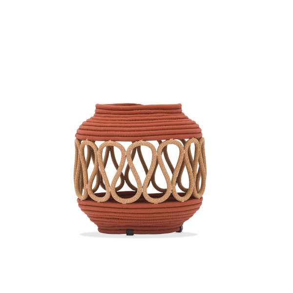 Solar Powered Terracotta Rope Lamp Big Model 3