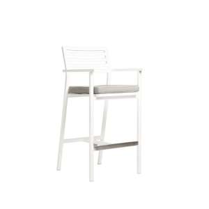 Ambar Venice White Bar Stool