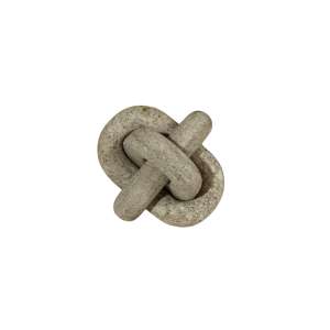 Disanda Grey Stone Hand Carved Decorative Knot 14x14cm