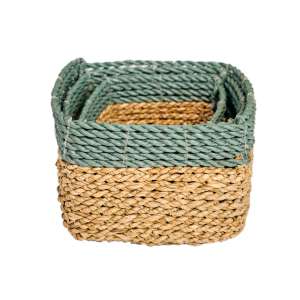 Woven Mini Pots Set of 3 Square