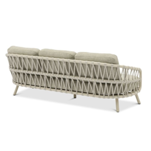 Harbour 3-Seater Sofa Mocha in Cross Weaving Sand Rope