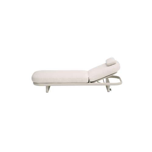 Cloud Alu Sunlounger with Headrest Mocha