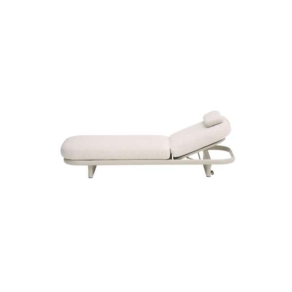 Cloud Alu Sunlounger with Headrest Mocha