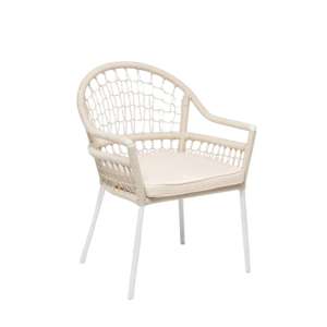 Ambar Sardinia White Armchair