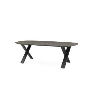Albatros Alu & Ceramic Extension Table Oval Charcoal & Grey 250/310cm