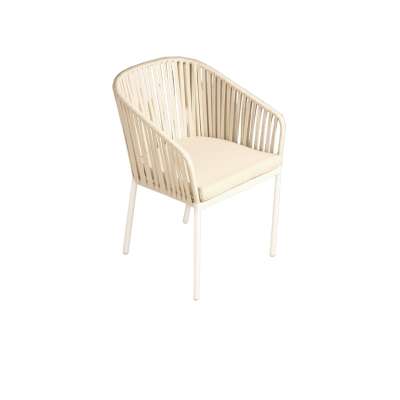 Ambar Corcega White Armchair