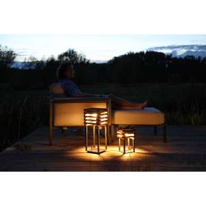 Bloc Charcoal Solar Powered Table Lamp