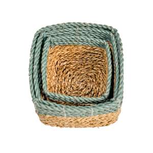 Woven Mini Pots Set of 3 Square
