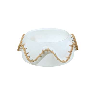 Raahe Terracota Vase Dia32xH13cm White