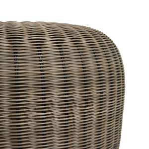 Little Pumpkin Light Grey Round Pouf