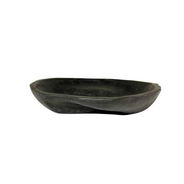 Retraga Teak Root Hand Carved Decorative Bowl 49x42cm Solid Black