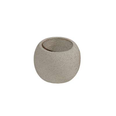 Jadegre Sandstone Vase Dia12xH9cm Assorted