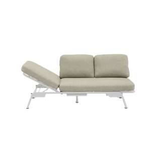 Sunset White 163 3-seater Sofa convertible to Sun Lounger