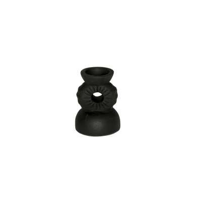 Balongi Terracotta Candle Holder Dia12xH16cm Black