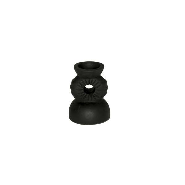 Balongi Terracotta Candle Holder Dia12xH16cm Black