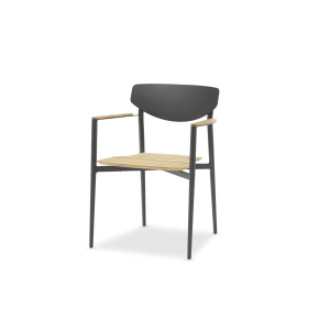 Timo Charcoal Teak Dining Chair