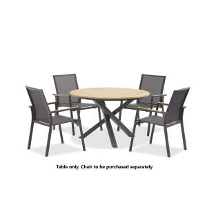 Mikado Charcoal Round Dining Table (without chairs)