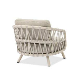 Harbour 1-Seater Sofa Mocha in Cross Weaving Sand Rope