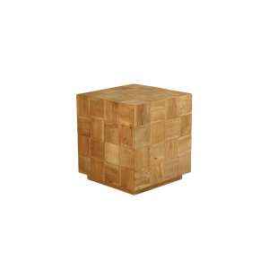 Plasta Recycled Teak Wood Side Table 45x50cm