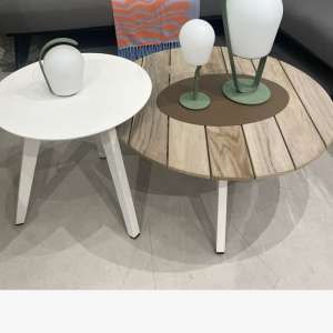 Mavis Teak Rustic Grey Coffee Table Set