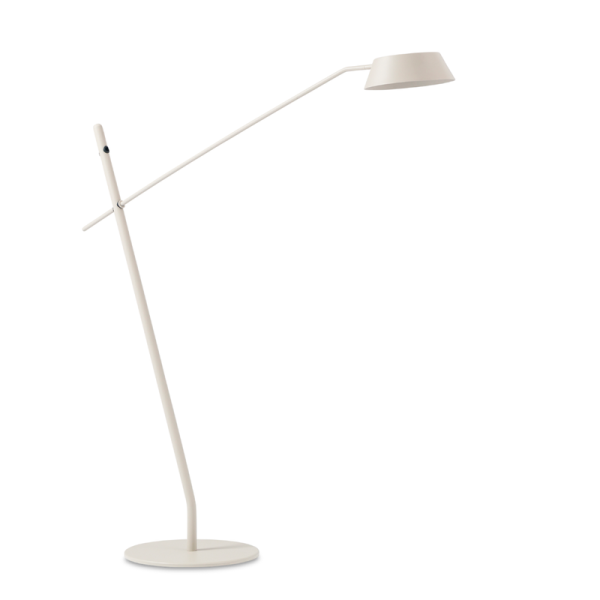 Sunny White Aluminium Solar Floor Lamp