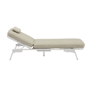 Sunset White 163 3-seater Sofa convertible to Sun Lounger
