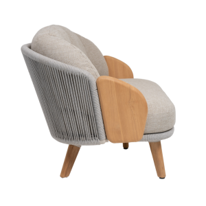 Lotus Mocha 2-Seater Sofa with Sand Rope