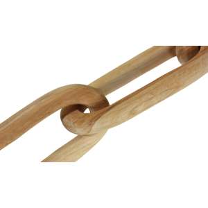 Ovalui Teak Wood Hand Carved Chain Décor 131 cm