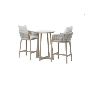 S: Utah Alu&Rope Bar Set Light Grey