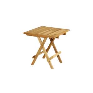 Assens Teak Wood Foldable Square Side Table 50cm