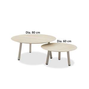 Harbour Alu&Ceramic Coffee Table Mocha Small 60cm