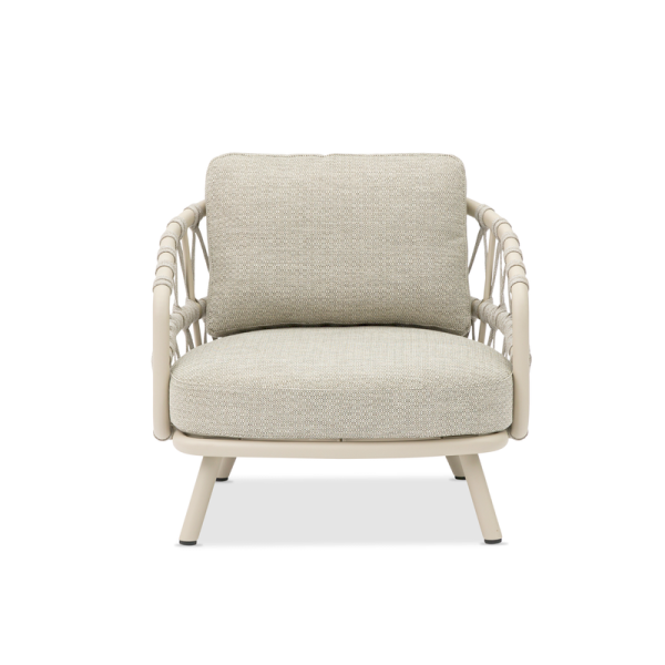 Harbour 1-Seater Sofa Mocha in Cross Weaving Sand Rope