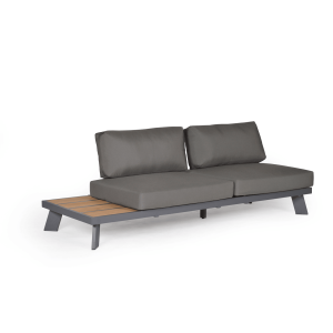 Venesia Grey 5-Seater L-Shaped Sofa Set with Coffee Table
