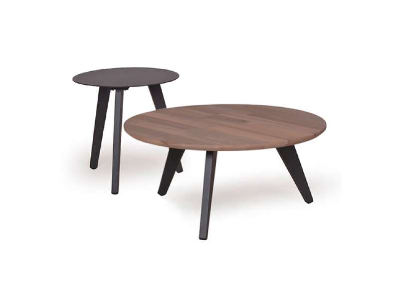 Mavis Teak Rustic Vintage Coffee Table Set