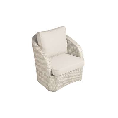 Ambar Grenada White 1-Seater Sofa