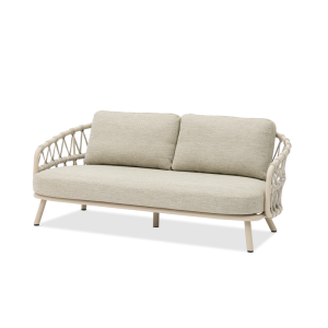Harbour 2-Seater Sofa Mocha in Cross Weaving Sand Rope