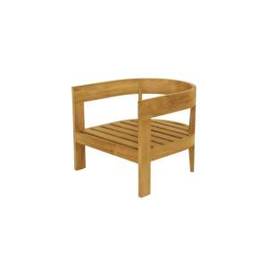 Lombardy Teak Wood Sofa 1 Seater - Frame only