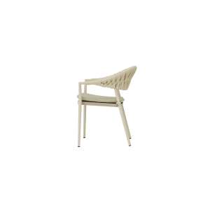 Pixl Dining Armchair Mocha Frame Sand Rope