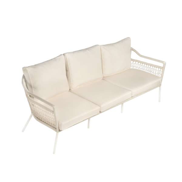 Ambar Sardinia White 3- Seater Sofa