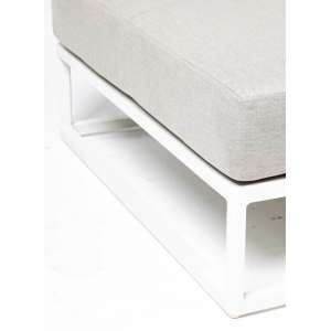 Ambar Malaga White Ottoman