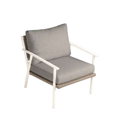 Ambar Dubai White 1-Seater Sofa