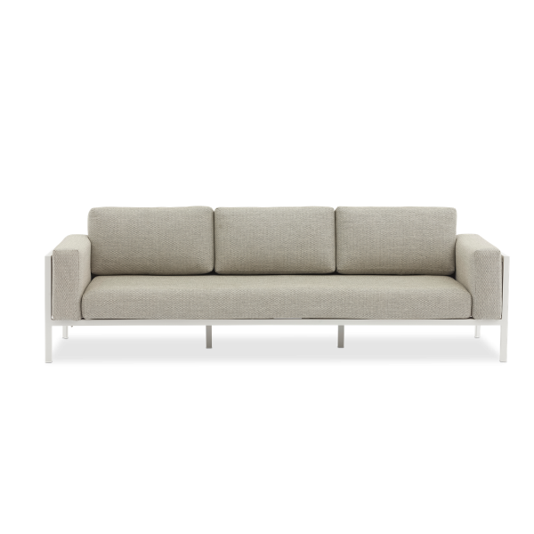 Reef White 3-Seater Sofa