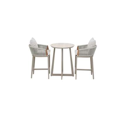 S: Utah Alu&Rope Bar Set Light Grey