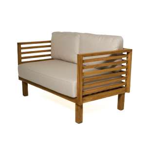 Saint Tropez Teak 2-seater Sofa